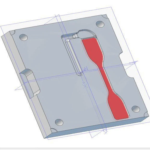 ASTM D638 Type IV Tensile Test Mold