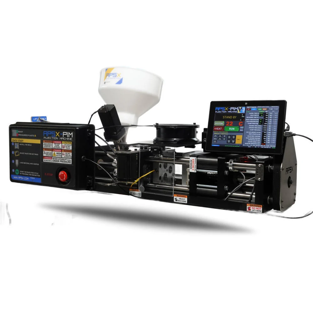 APSX-PIM V3 Desktop Injection Molding Machine – 5-Ton Clamp | 30 cc Shot | Engineering Resins
