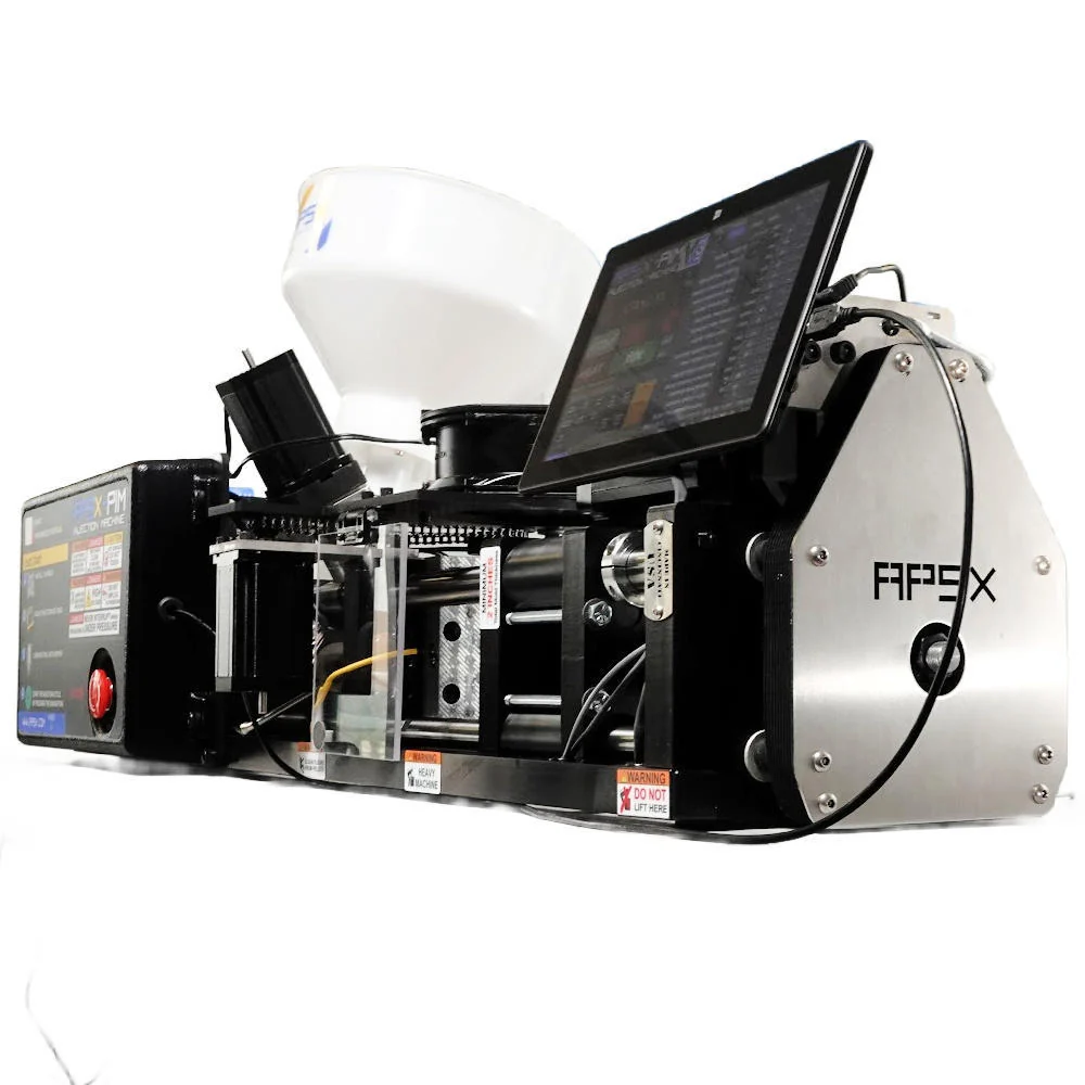 APSX-PIM V3 Desktop Injection Molding Machine – 5-Ton Clamp | 30 cc Shot | Engineering Resins