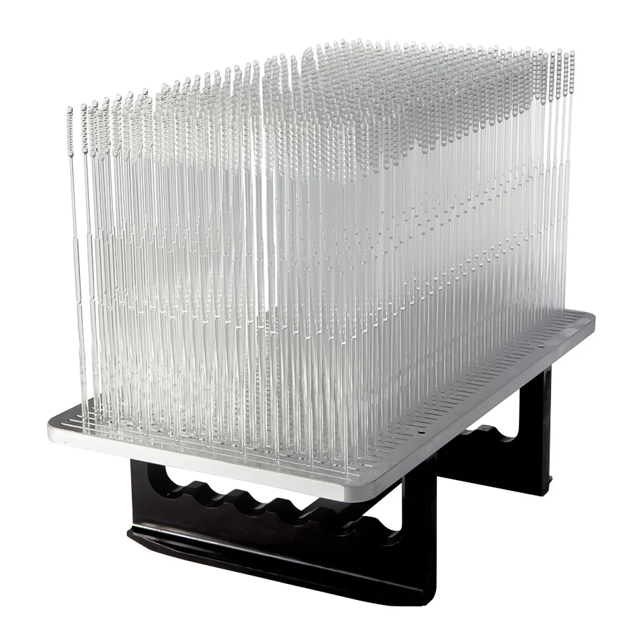Build plate of medical parts printed in Nexa3D xMED412 resin