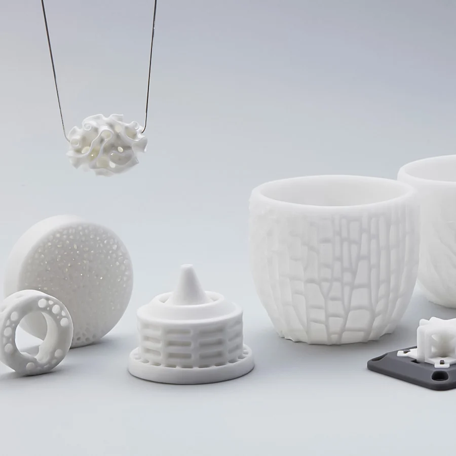 3DCeram SLA printed ceramic parts – lattices, crucibles and technical components