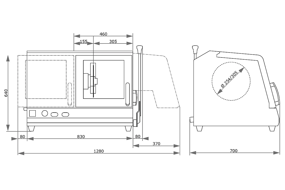 QATM BRILLANT 230 Abrasive Cut-off Machine – Ø 110 mm Capacity | Floor-Standing Wet Sectioning