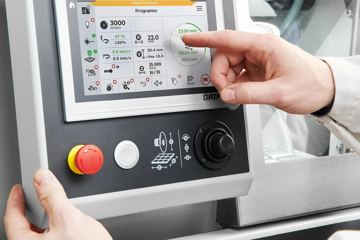 QATM QCUT 200 A Precision Cut-off Machine – Ø 75 mm Capacity | Automatic Benchtop Sectioning