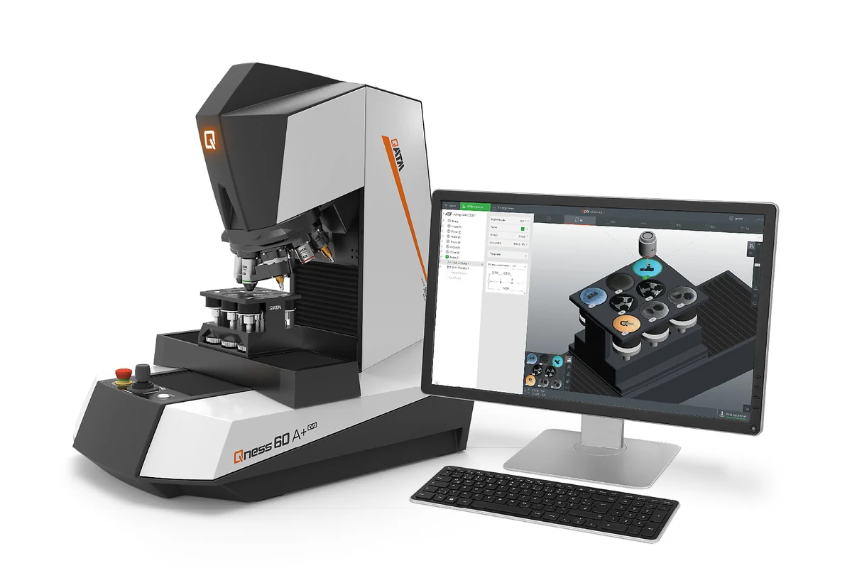 QATM Qness 60 A+ EVO Micro Hardness Tester – Vickers/Knoop/Brinell/Rockwell | 0.25 gf–62.5 kgf