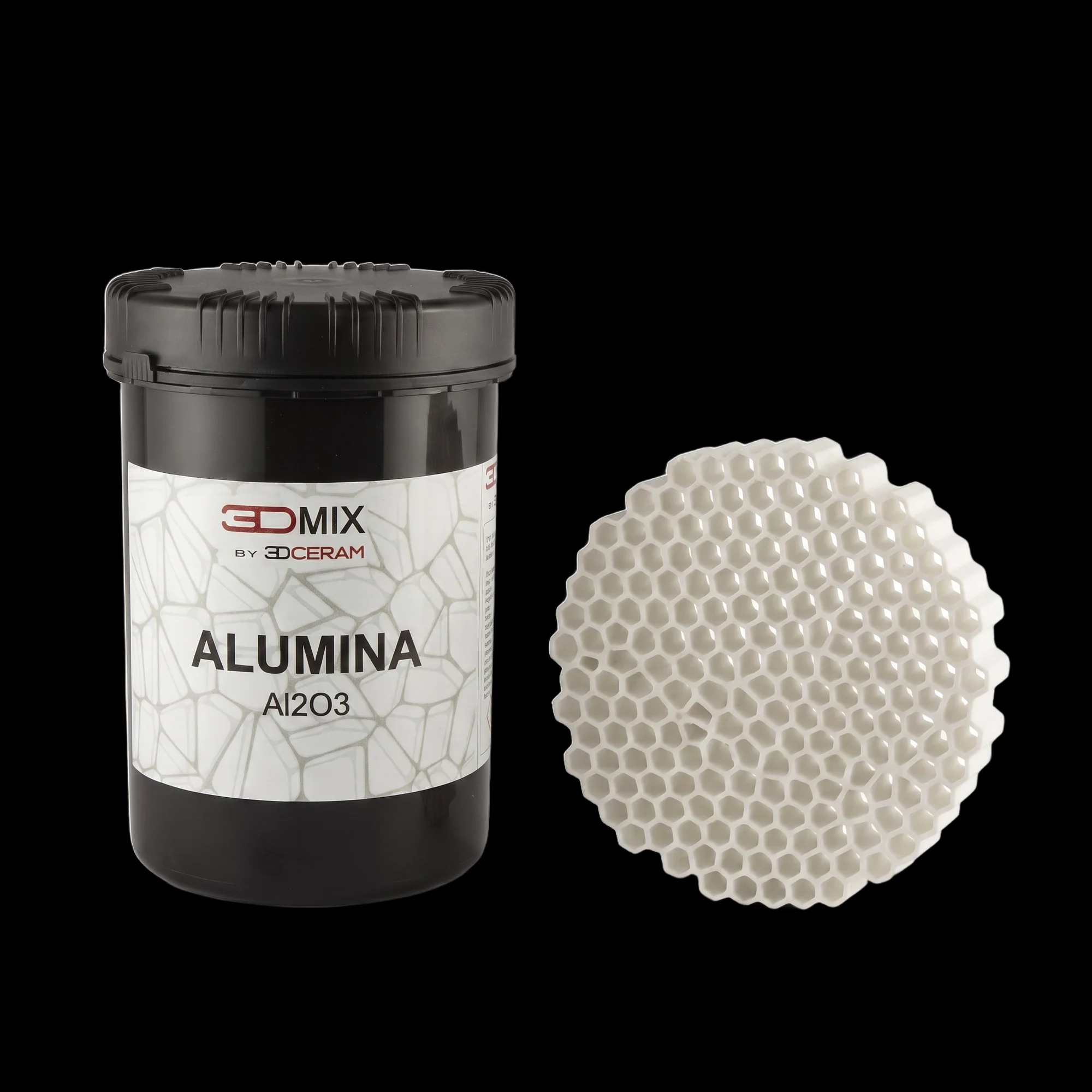 Alumina ceramic 3D printing paste for stereolithography
