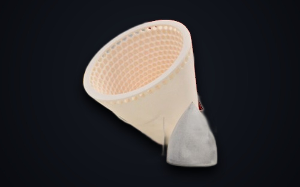 3D-printed alumina ceramic radome for defense