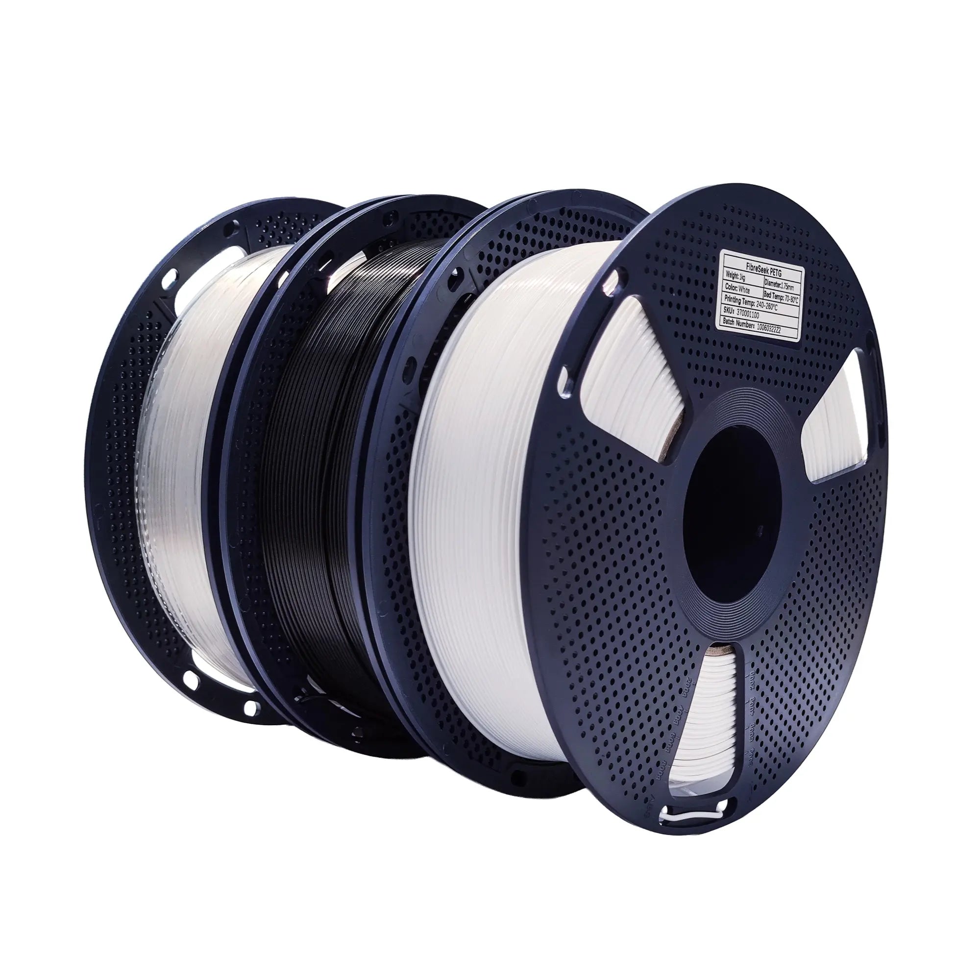 FibreSeek PETG Basic Filament — Black, 1.75 mm