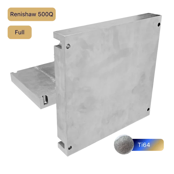 Renishaw 500Q Build Plate Full – Ti64 Titanium 3D Printer Metal Build Platform