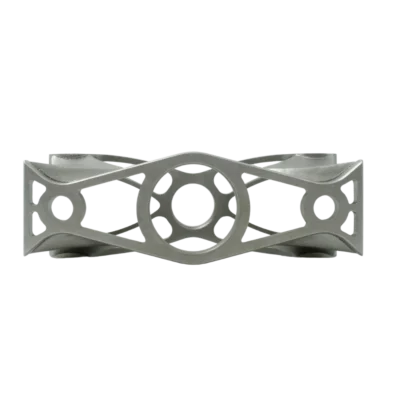 3D Printed part bracket on metal build plate from Stainless Steel Additive Plus
