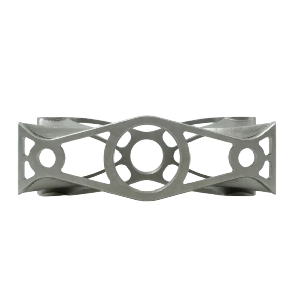 3D Printed part bracket on metal build plate from Stainless Steel Additive Plus