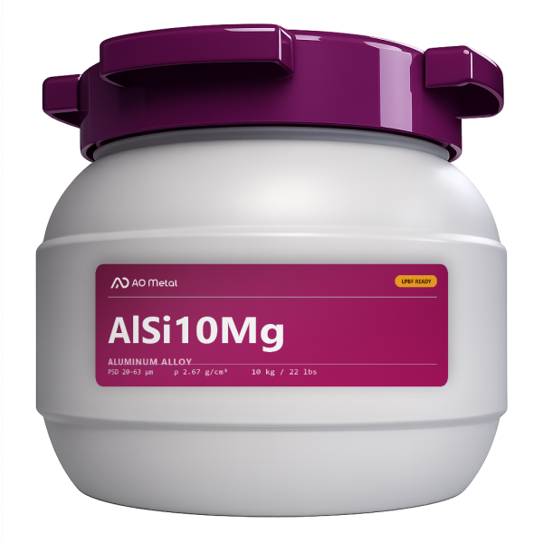 A-Powder AlSi10Mg Aluminum Powder for Metal 3D Printing | LPBF Compatible – 10 kg / 22 lbs