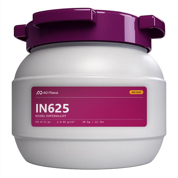 A-Powder IN625 Nickel Powder for Metal 3D Printing | LPBF Compatible – 10 kg / 22 lbs