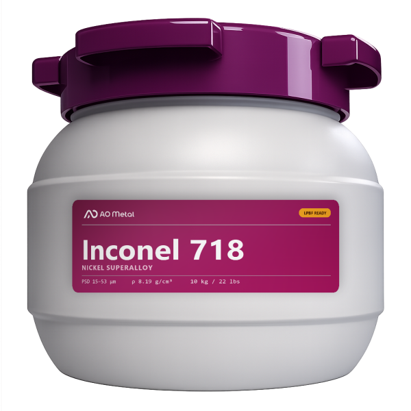 A-Powder Inconel 718 Nickel Superalloy Powder for Metal 3D Printing | LPBF Compatible – 10 kg / 22 lbs