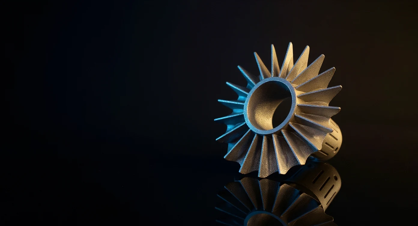 Metal 3D-printed aerospace turbine blisk produced by LPBF