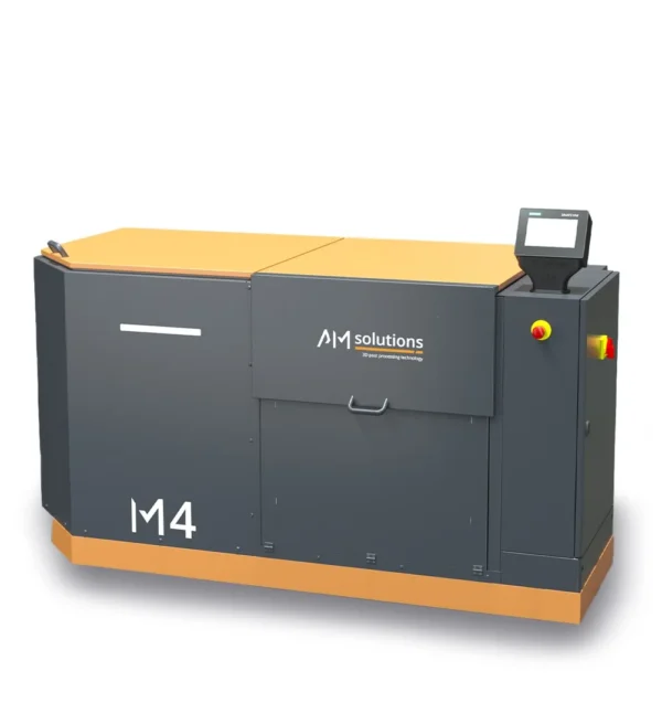 AM Solutions M4 mobile 2-in-1 vibratory finishing system for metal and plastic 3D printed parts