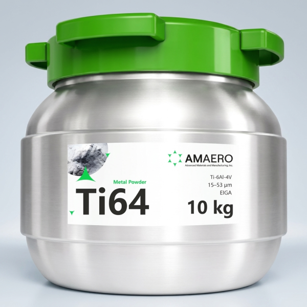 Ti-6Al-4V Grade 5 Titanium Powder (TC4) | 15–53 µm | LPBF Compatible – 10 kg / 22 lbs