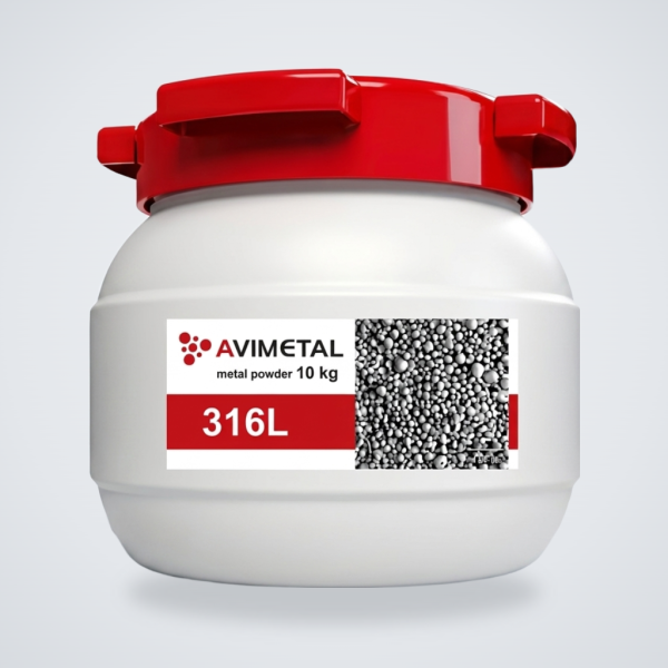 SS316L Steel Powder for Metal 3D Printing | LPBF Compatible - 10 kg / 22 lbs