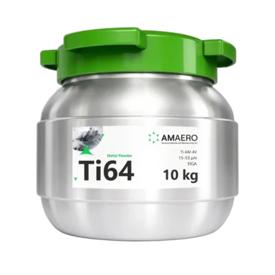 Amaero Ti-6Al-4V Grade 23 powder, 10 kg container