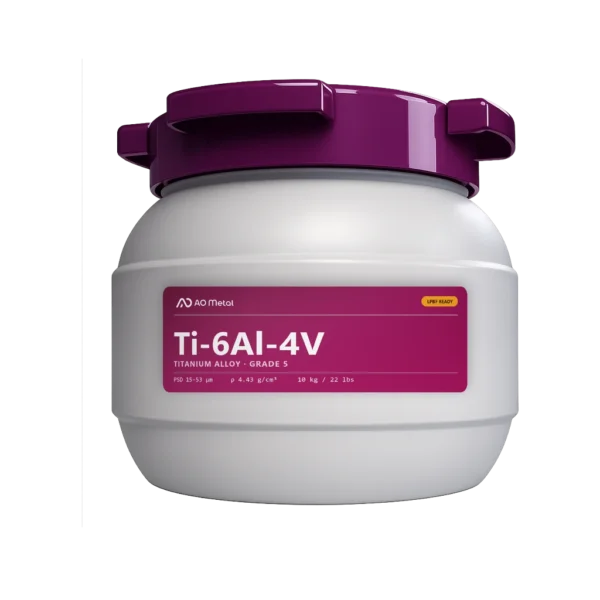A-Powder Ti-6Al-4V Grade 5 Powder for Metal 3D Printing | 15–53 µm LPBF – 10 kg / 22 lbs