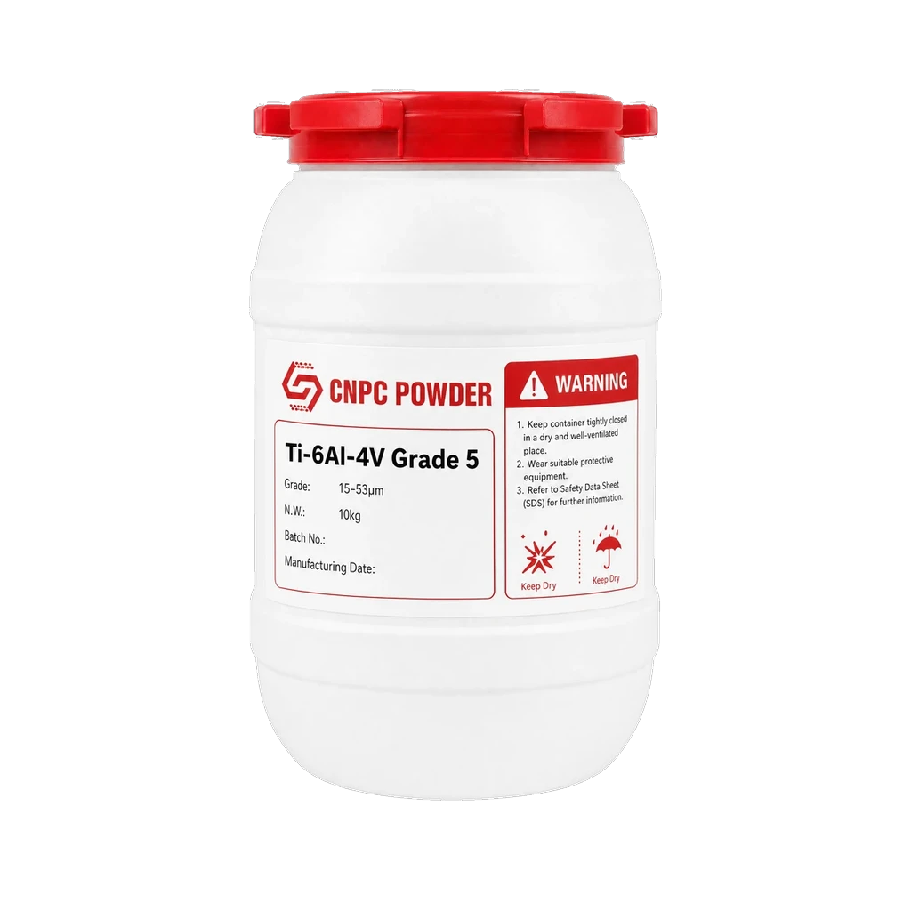 CNPC Ti-6Al-4V Grade 5 Powder for Metal 3D Printing | 15–53 µm LPBF – 10 kg / 22 lbs