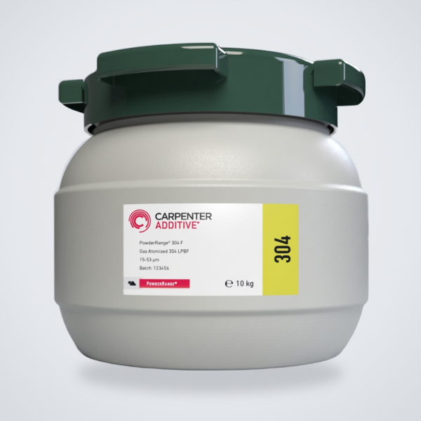 304 Stainless Steel Powder for Metal 3D Printing | LPBF Compatible - 10 kg / 22 lbs