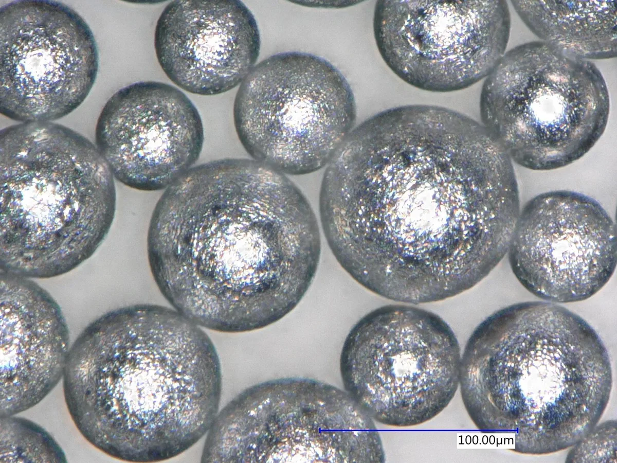 AlFe powder atomized with the ATO Induction Melting System