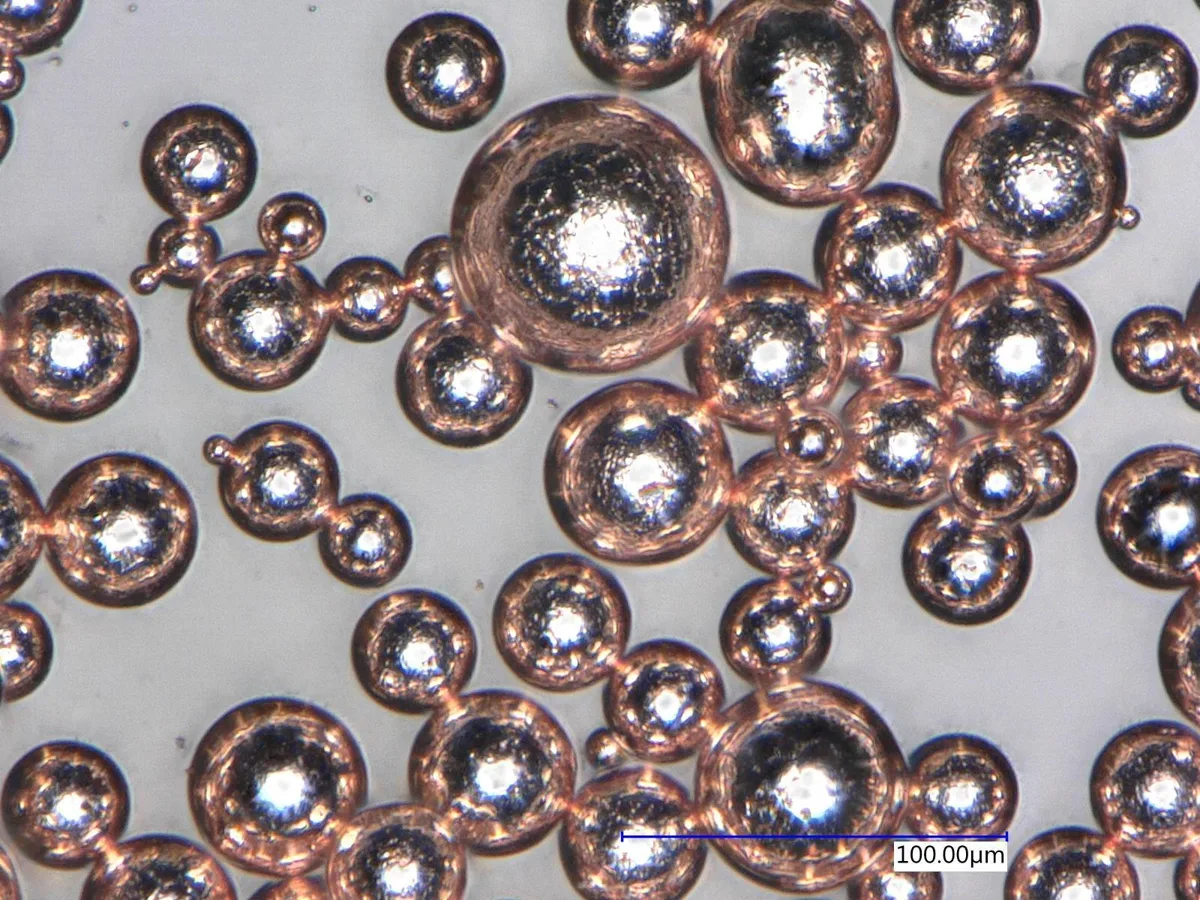 Copper powder atomized with the ATO Induction Melting System