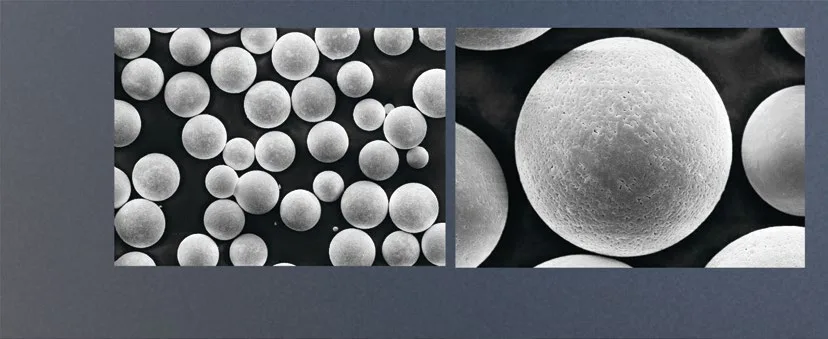 Spherical metal powder particles, ATO Sparq brochure