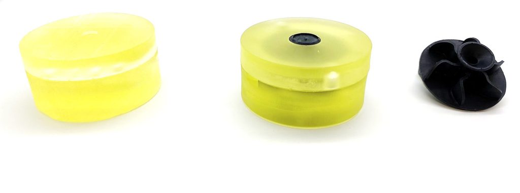 Cubic Ink Mold 400 VP mold and water-released molded part