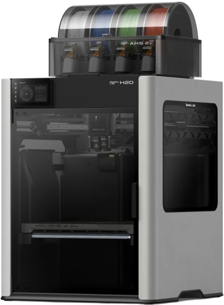 Bambu Lab H2D Dual-Nozzle FDM 3D Printer – Multi-Material AMS 2 Pro | 350×320×325 mm