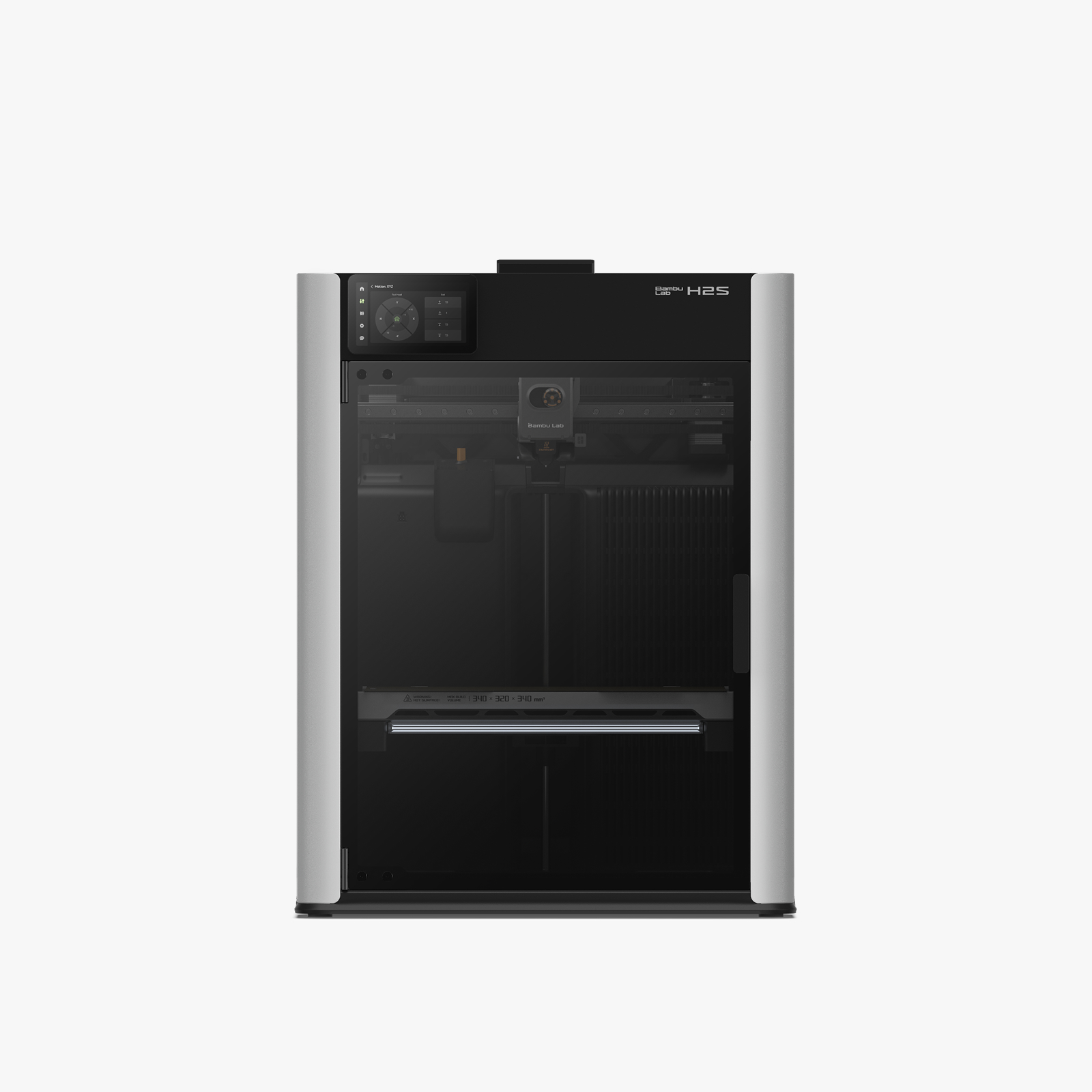 Bambu Lab H2S Large-Format FDM 3D Printer – Multi-Material AMS 2 Pro | 340×320×340 mm
