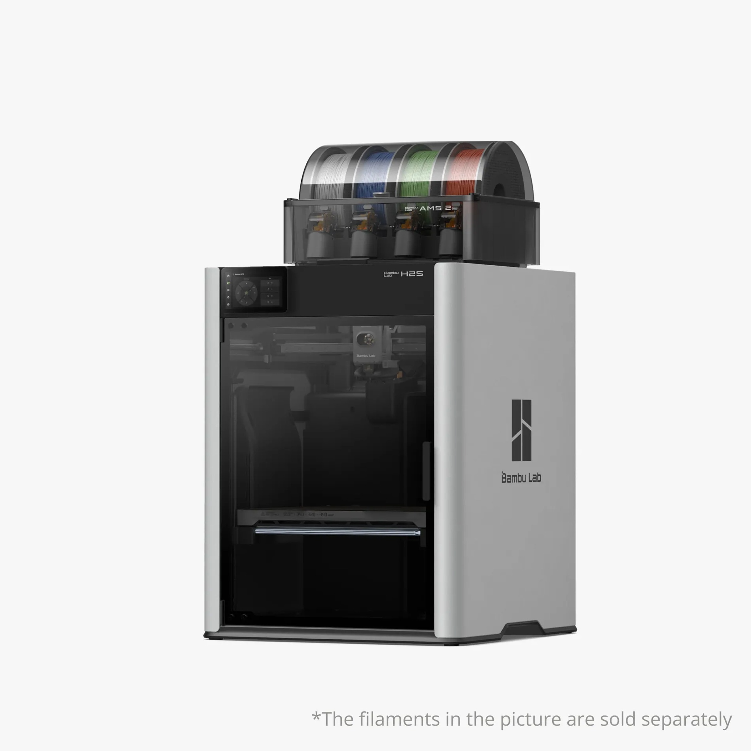 Bambu Lab H2S Large-Format FDM 3D Printer – Multi-Material AMS 2 Pro | 340×320×340 mm