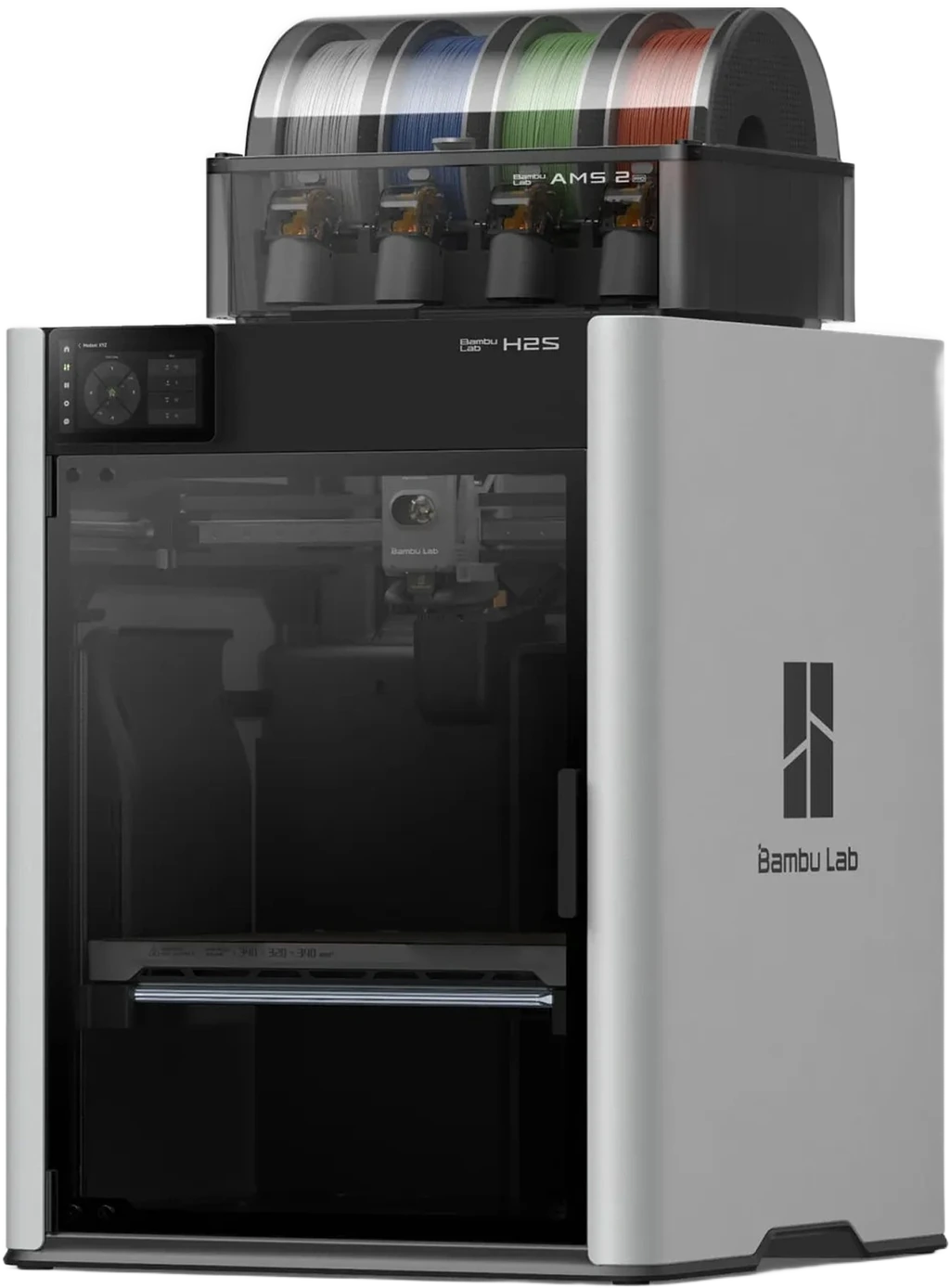 Bambu Lab H2S Large-Format FDM 3D Printer – Multi-Material AMS 2 Pro | 340×320×340 mm