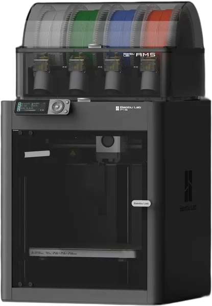 Bambu Lab P1S Enclosed CoreXY FDM 3D Printer – Multi-Material AMS | 256×256×256 mm