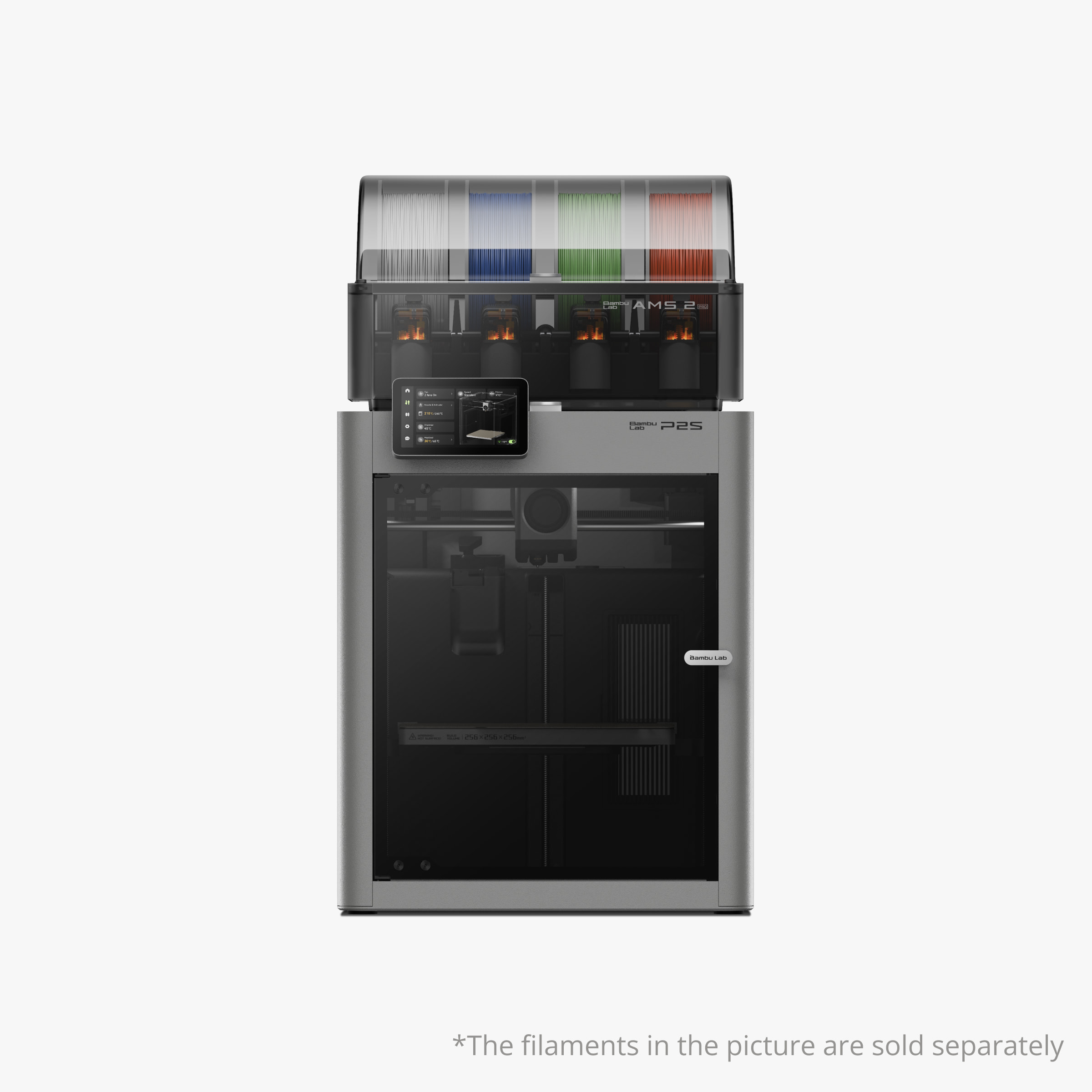 Bambu Lab P2S Enclosed CoreXY FDM 3D Printer – Multi-Material AMS 2 Pro | 256×256×256 mm