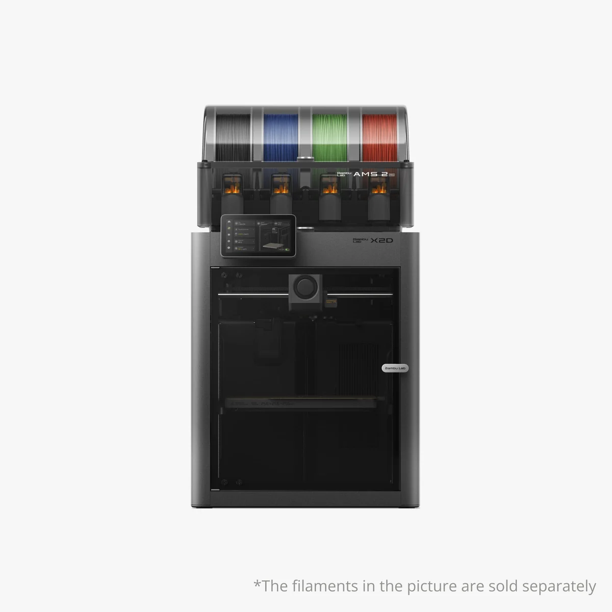 Bambu Lab X2D Compact Dual-Nozzle FDM 3D Printer – Multi-Material AMS 2 Pro | 256×256×260 mm
