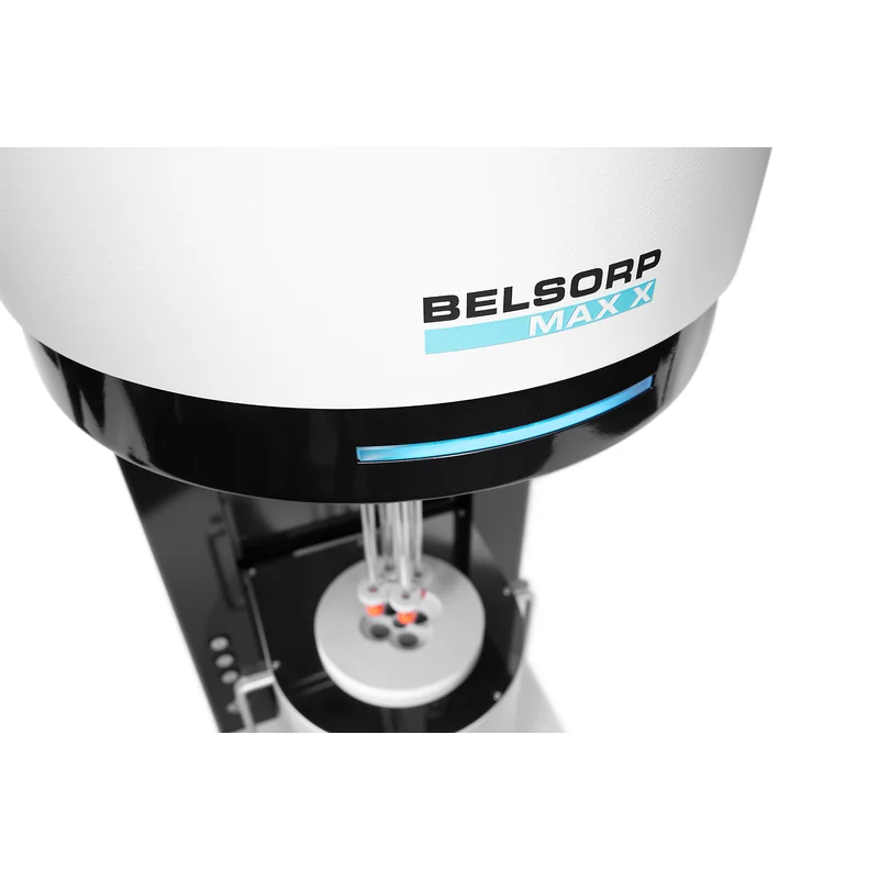 BELSORP MAX X measurement ports close-up