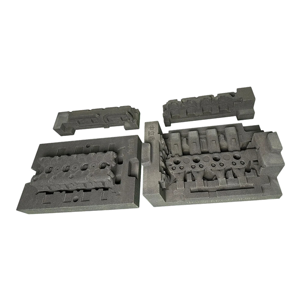 CH Leading 3D-printed sand four-cylinder head mold — binder jetting foundry casting