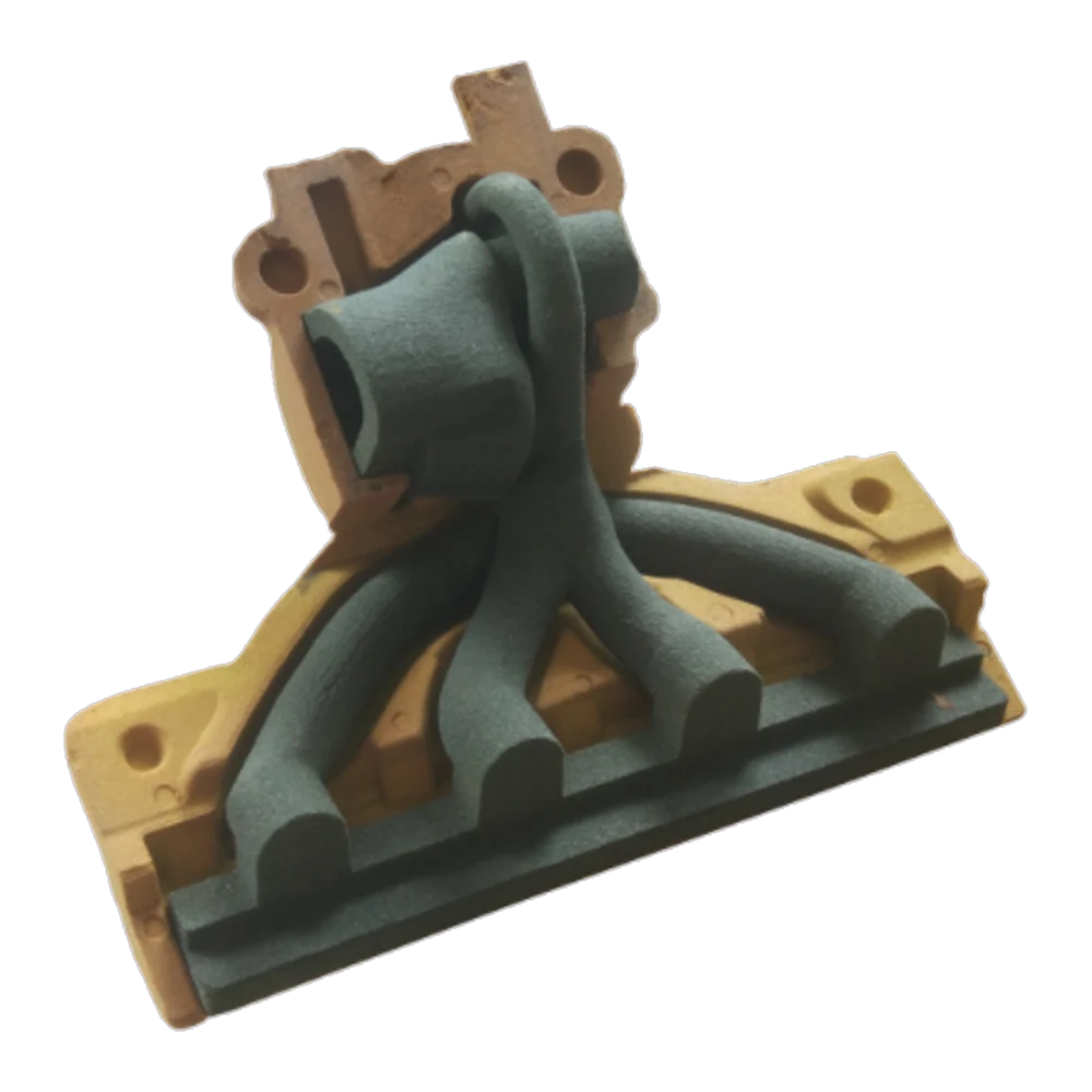 CH Leading 3D-printed sand exhaust manifold core — binder jetting foundry casting