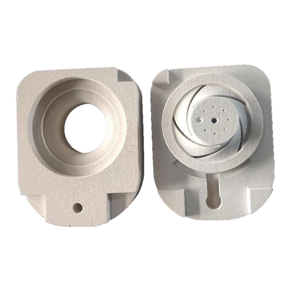 CH Leading 3D-printed sand impeller volute mold halves — binder jetting foundry