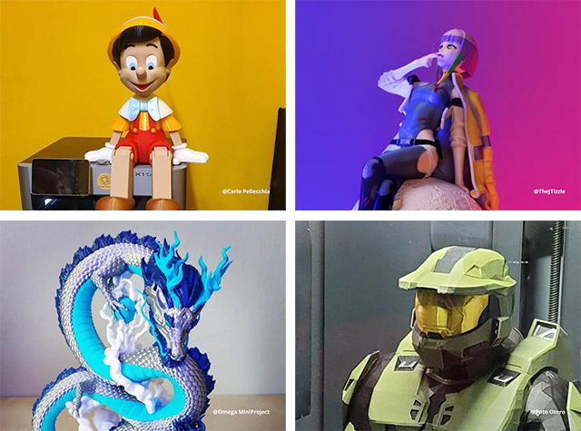 3D printed art on Bambu Lab X1-Carbon Combo