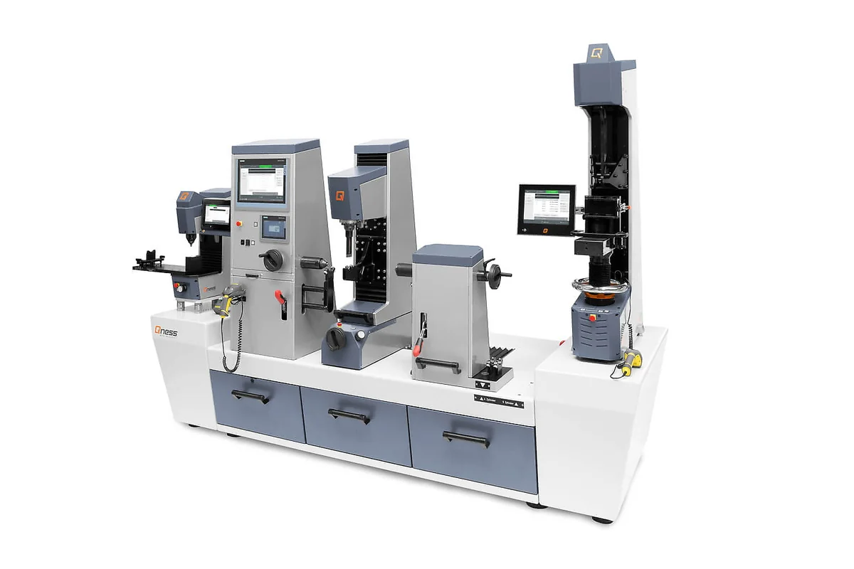 QATM crankshaft hardness and flank testing system