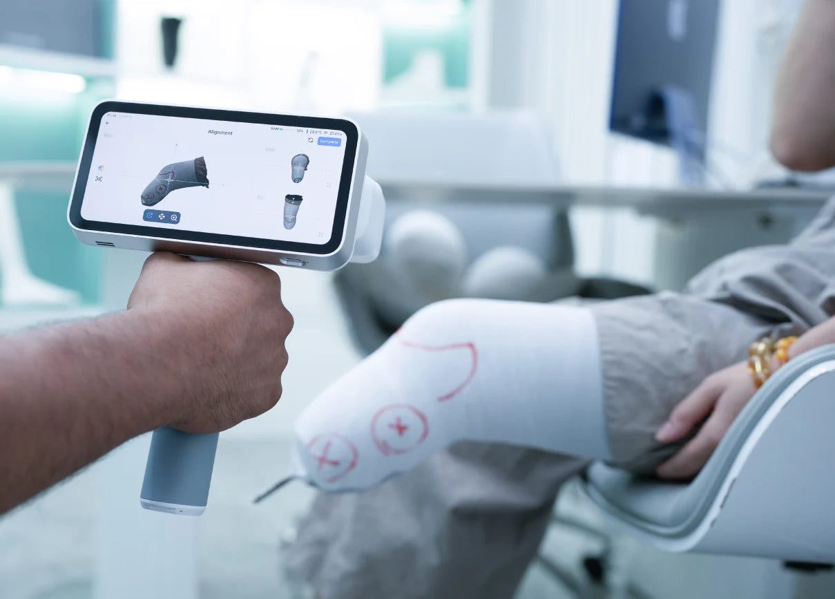 EinScan Medixa high-precision full-color 3D scan result of a limb