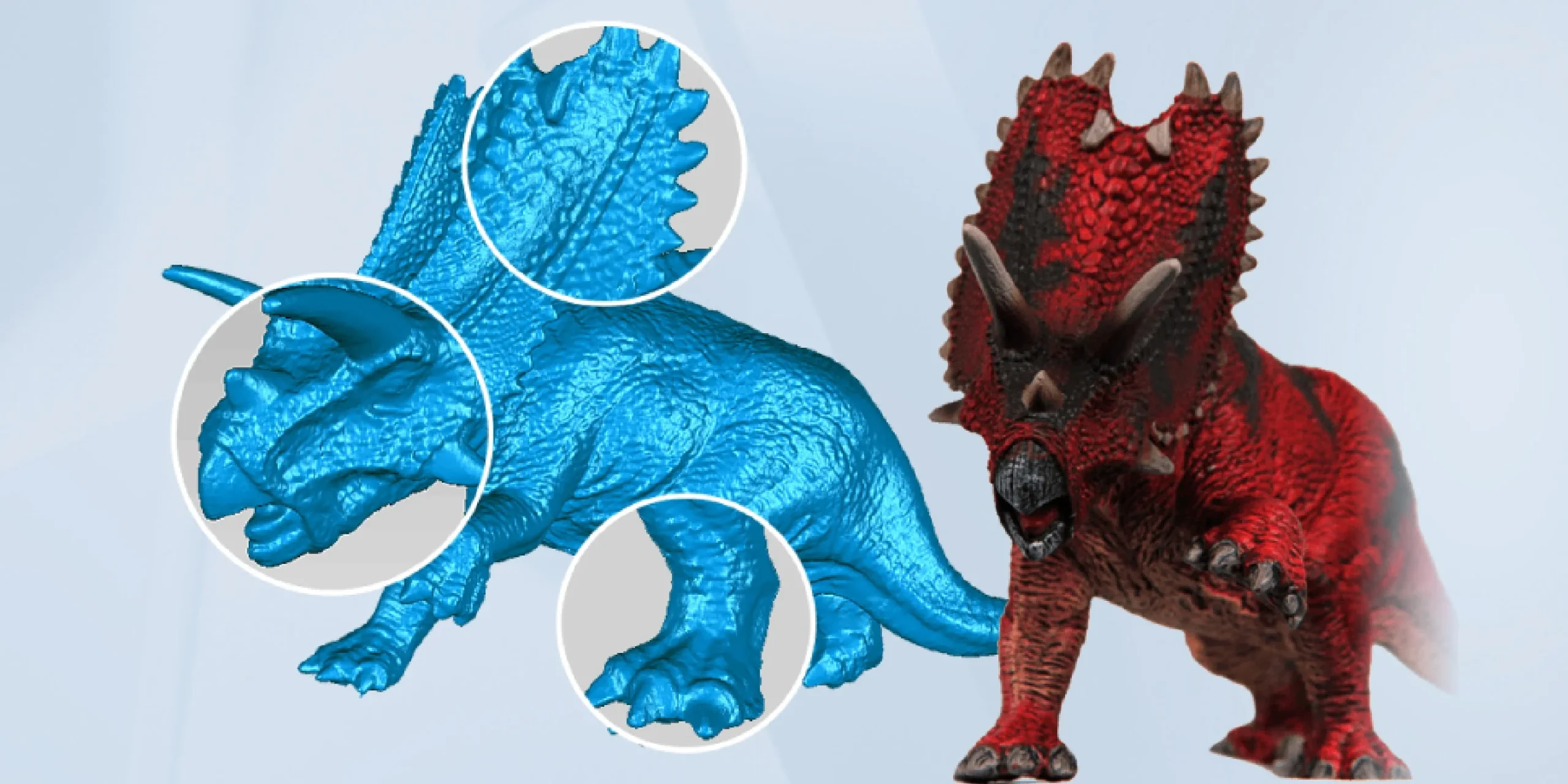 Full-color 3D scan results from the EinScan SE V2