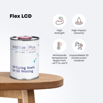 Additive Plus Flex Photopolymer Resin For 3D Printers