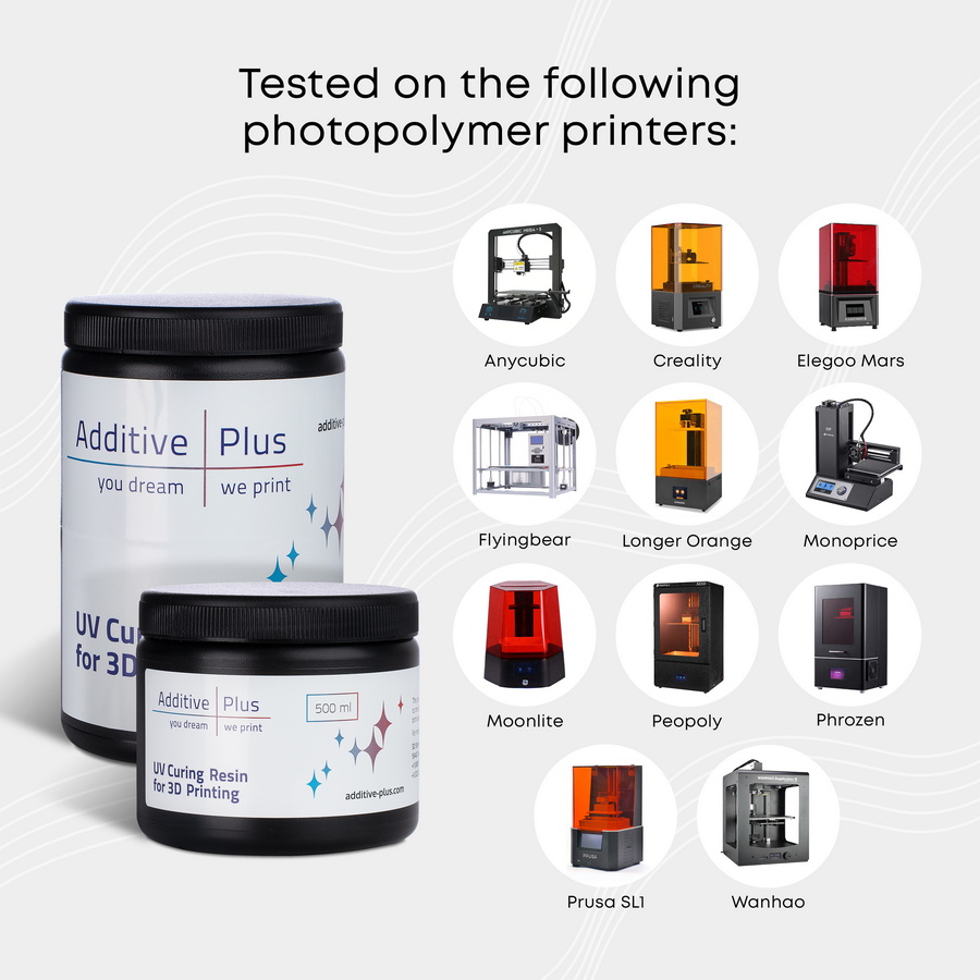 Additive Plus Flex Photopolymer Resin for 3D Printers
