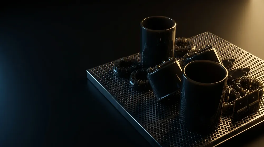 High-impact black SLA resin electronics housing