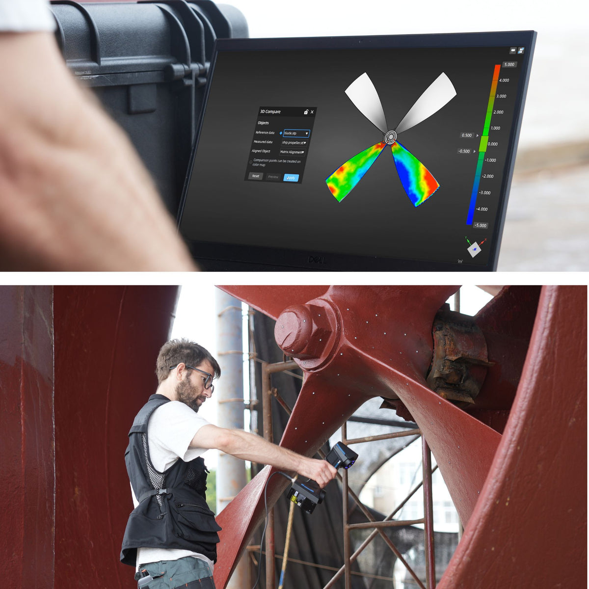 FreeScan UE Pro2 integrated on-site inspection module
