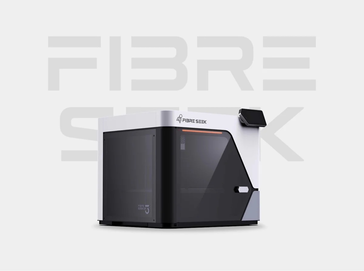FibreSeeker 3 desktop continuous fiber 3D printing system with dual CFC and FFF nozzles