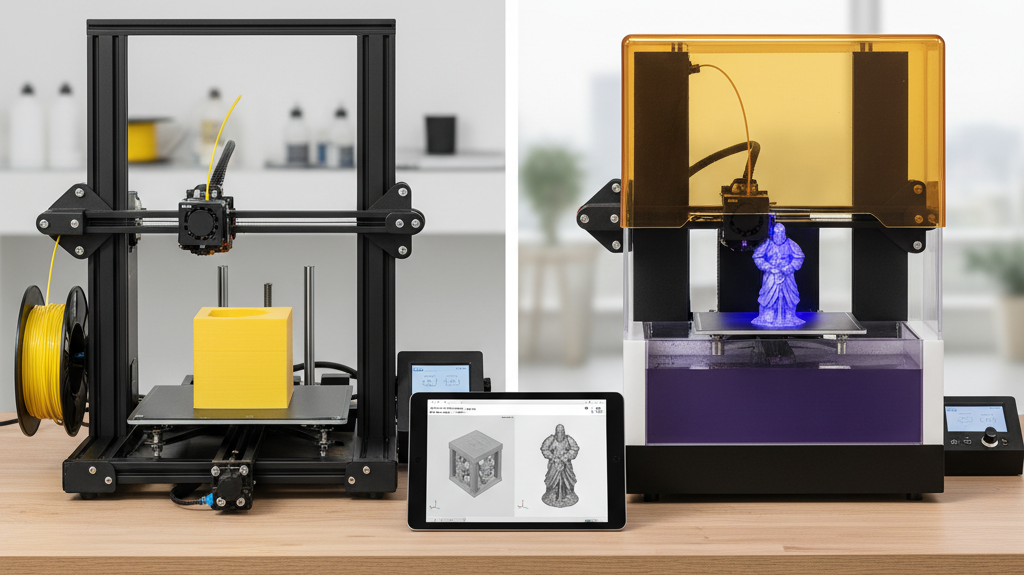 FDM vs SLA 3D Printing: Filament or Resin? Choose Your Printer